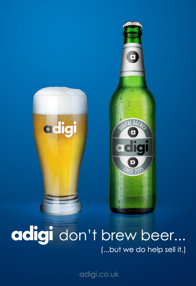 adigi don’t brew beer … but we do help sell it